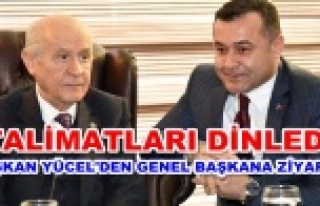 Başkan Yücel'den Bahçeli'ye ziyaret