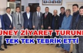 Güney, Oda Başkanlarını tebrik etti