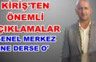 Kiriş'ten AKP-MHP ittifağı açıklaması