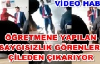Öğrencilerin sınıfta öğretmene yaptıkları...