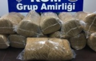 Otomobilde 60 kilogram tütün ele geçirildi