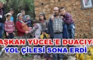 Sekiz çocuklu ailenin yol çilesi bitti