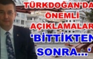 Türkdoğan: Üst geçit bitince konuşun