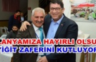 Yiğit'i ilk tebrik eden Dere oldu