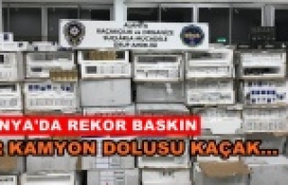 Alanya'da dev kaçakçılık operasyonu