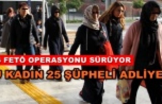 Alanya'da FETÖ şüphelisi 25 kişi adliyede