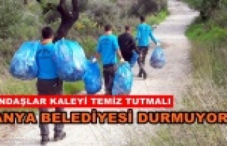 Alanya Kalesi her gün temizleniyor