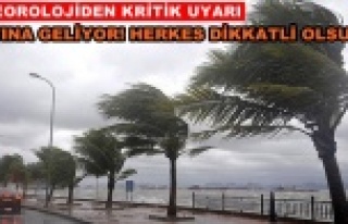 Alanya'ya fırtına uyarısı