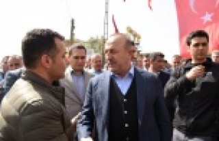 Çavuşoğlu şehidimizin mevlidine katıldı