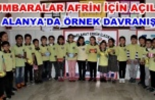 Öğrencilerden Afrin’deki Mehmetçik’e destek