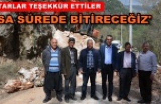 Üç mahallenin grup yolu genişletiliyor