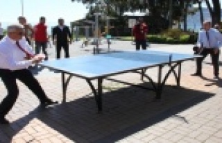 Alanya'da masa tenisi heyecanı