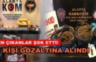 Alanya'da polisten baskın! Evde yok yok!