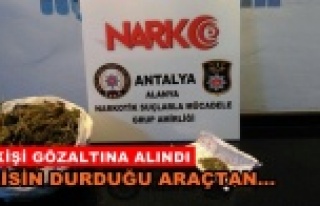 Alanya'da şüpheli araçtan bakın ne çıktı?