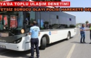 Toplu ulaşım araçları denetlendi