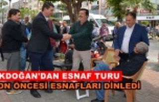 Türkdoğan'dan sezon öncesi esnaf gezisi