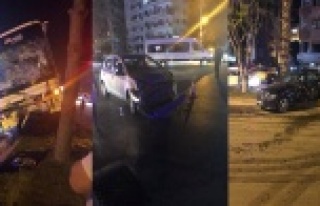 3 aracın çarpıştığı kazada ortalık savaş...