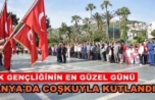 Alanya'da 19 Mayıs coşkusu