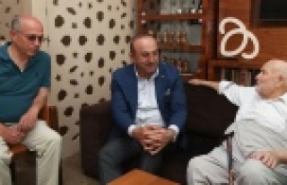 Çavuşoğlu'ndan çifte taziye ziyareti