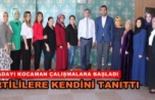 Kocaman Alanya'da partililerle buluştu