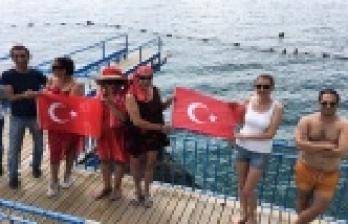 Mavi bayraklı Falez plajları açıldı