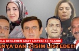MHP Antalya Milletvekili Aday Listesi açıklandı!