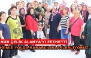 Milletvekili Çelik, seçim çalışmalarına Alanya'da...