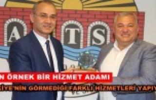 Rektör Pınarbaşı'ndan Şahin'e tebrik