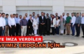 Toklu ve yönetimi Erdoğan için imza verdiler