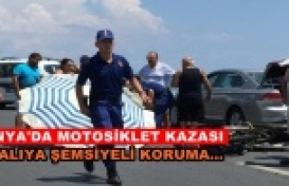 Alanya'da motosiklet kazası: 1 ağır yaralı...