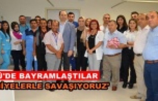 Bayramda sağlıkçılar bir araya geldi