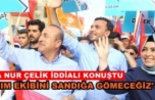 Çelik, “Vakit istiklal vakti, vakit istikbal vakti”