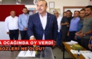Dışişleri Bakanı Çavuşoğlu oyunu memleketi...