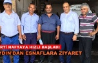 İYİ'lerin esnaf ziyareti devam ediyor