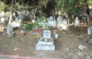 Mezarı tahrip edip "Bu iş bitmedi" yazan...