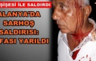 Alanya'da yaşayan şaire şişeli saldırı