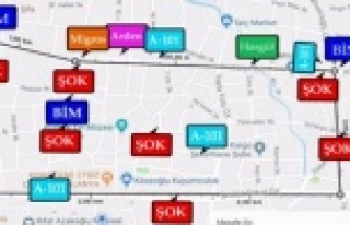 İşte Alanya'da küçük esnafı bitiren harita