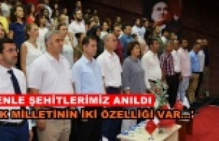 ALKÜ'de 15 Temmuz unutulmadı