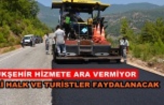 Dim Vadisi’ne kaymak gibi asfalt