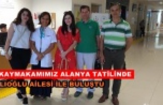 Efsane Kaymakam Alanya'ya tatile geldi