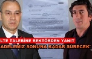 Rektör Pınarbaşı'dan muhtara yanıt geldi