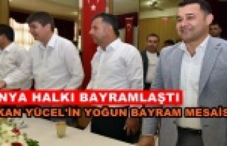 Alanya'da bayramlaşma törenleri