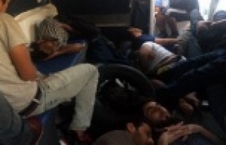 Alanya'da mahsur kalan kaçak Suriyeliler kurtarıldı