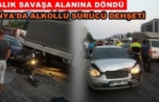 Alanya'da zincirleme kaza! Alkollü sürücü...