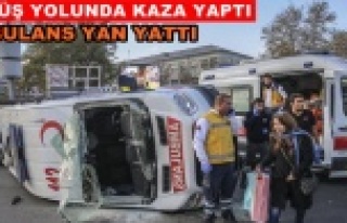 Alanya'dan Antalya'ya hasta taşıyan ambulans...
