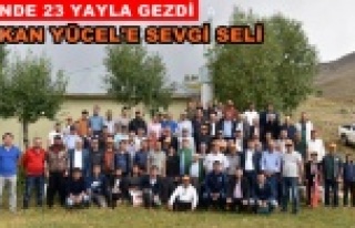 Başkan Yücel'den batı yaylalarına çıkarma