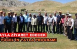 Başkan Yücel yaylalara çıkarma yapacak