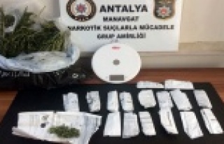 Manavgat'ta uyuşturucuya kağıtlı kamufle