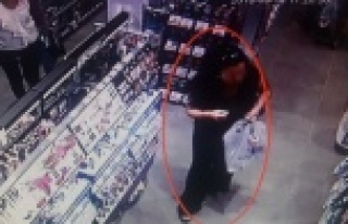 Alanya'da hırsız böyle görüntülendi