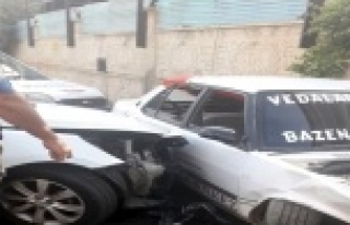 Polisten kaçarken, polise çarptı